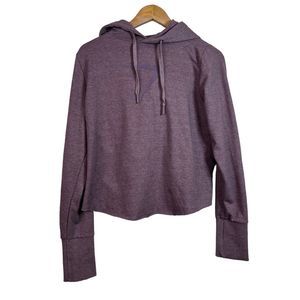 Gymshark Women’s Purple Cross Back Hoodie Pullover Sweater Size M
